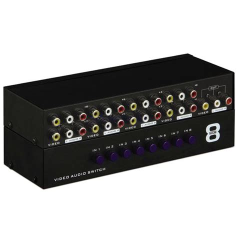 Since 1974 we've been helping customers choose, use and enjoy audio, video and more. 8-Way Composite Video Audio 3 RCA AV Switcher Box Selector ...