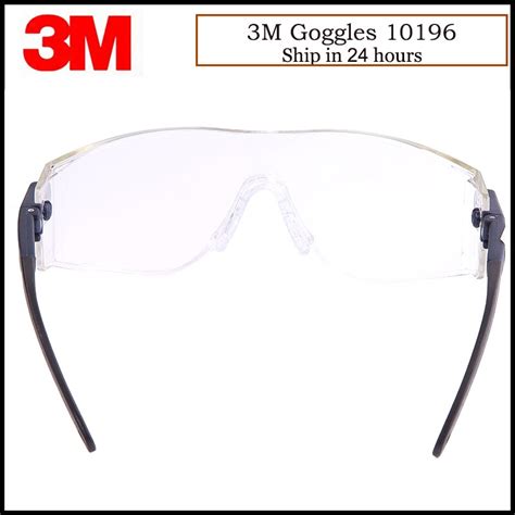 3m 10196 Veiligheidsbril Oogbescherming Anti Shock Stof En Zand Splash Wind Spiegel Kl0427