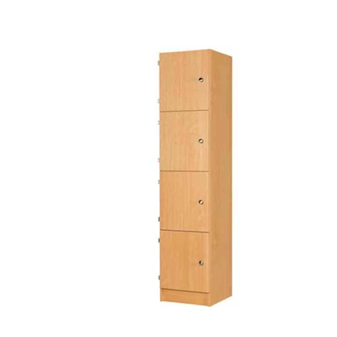 Four Door Mdf Laminate Wooden Locker 1800h 3d Lockers