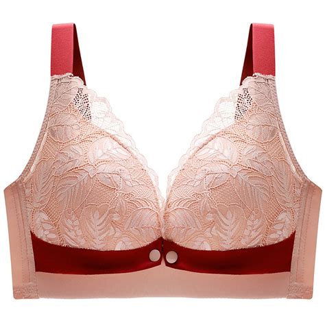 choicegaecuw nursing bras for breastfeeding front buckles bra wireless bralette fashion lace