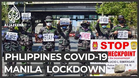 philippines parts of manila impose two day ‘hard lockdown youtube