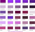 Hues, Shades and Tints of Purple – Common Names, Their RGB and HEX Codes - Drawing Blog