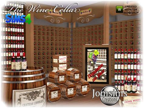 As Promised Here Is The Wine Cellar For Sims 4 Found In Tsr