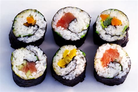 Japanese Sushi Roll Makizushi With Canned Tuna Salad