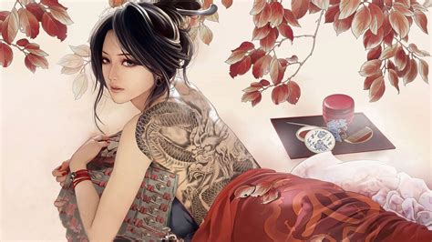 Anime Girl Tattoo Wallpaper Posted By Kenneth Harvey