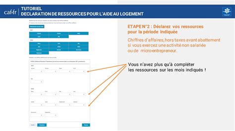 D Claration De Ressources Aide Personnelle Au Logement Bienvenue Sur Caf Fr