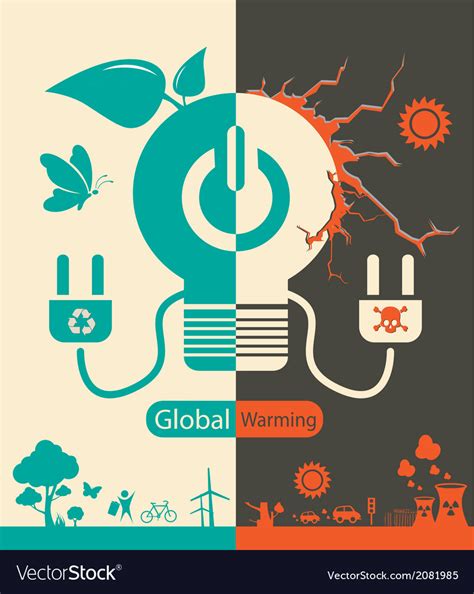 Save Energy World Royalty Free Vector Image Vectorstock