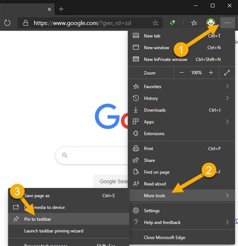How To Pin A Webpage To The Taskbar In Microsoft Edge Solveyourtech