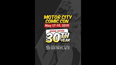 Motor City Comic Con 2019 Promo Youtube