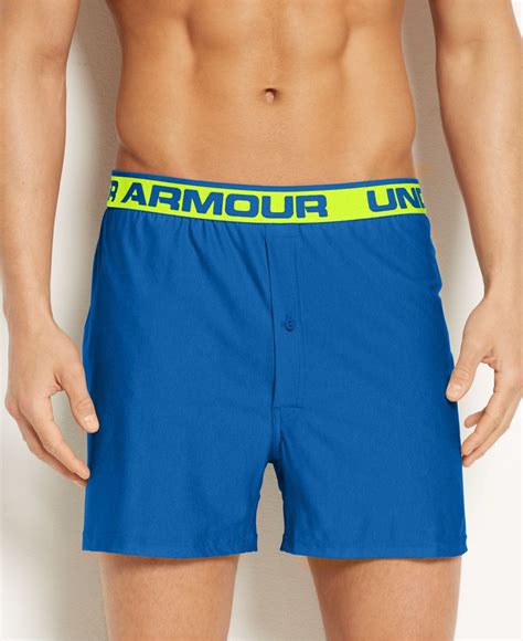 Under Armour Original Knit Boxer Loose Fit In Blue For Men Lyst