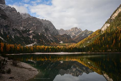 Dolomites Lago Di Braies Reflection A Colorful Affair