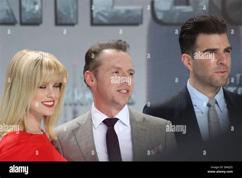 Alice Eve Simon Pegg Zachary Quinto Germany Premiere Of Star Trek