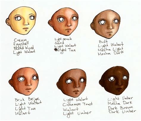 Prismacolor Markers Skin Tones Tutorial Six Ranges Of Facial