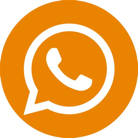 Ícone Do Logotipo Laranja Do Whatsapp