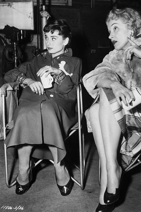 1954 Friend On Set Actress Marlene Dietrich Stopped By The Set Of