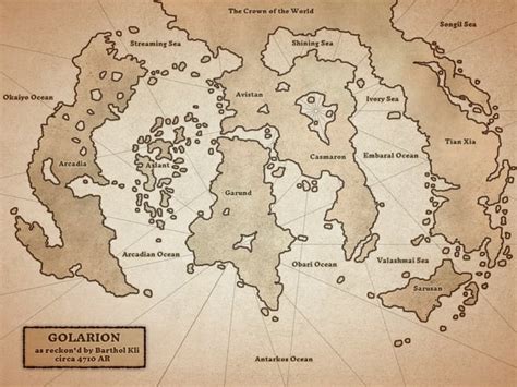 Simple World Map Of Golarion [oc] R Pathfinder2e