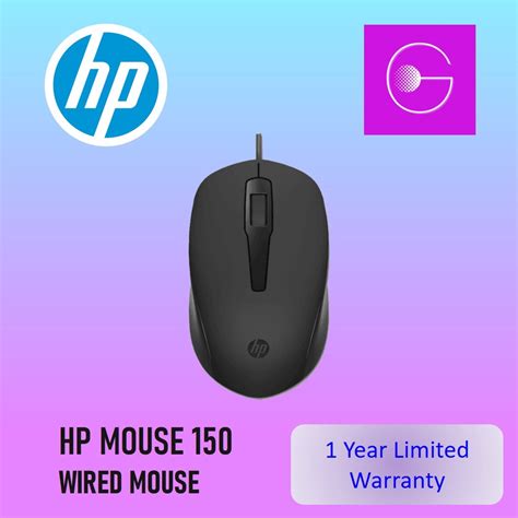 Hp 150 Wired Mouse Usb 240j6aa Shopee Malaysia