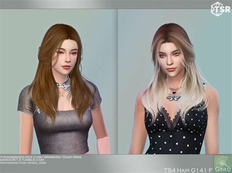 The Sims Resource Half Up Hair With Pearl Hair Pin