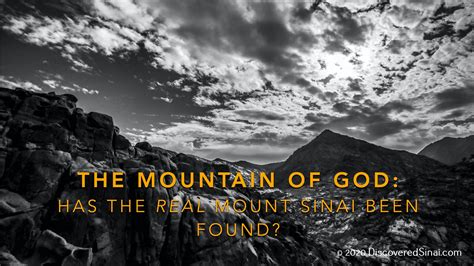 The Mountain Of God Mount Sinai Presentation Digital Discovered Sinai