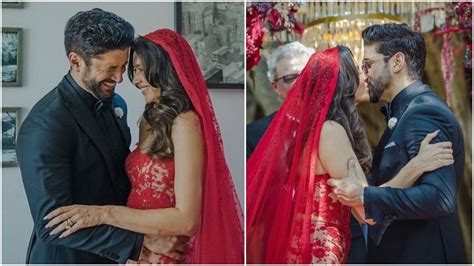 Shibani Dandekar In Red Ensemble Shares Romantic Moments With Farhan Akhtar In New Pics From