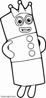 Numberblocks Coloringall Fanmade Coloringhome sketch template