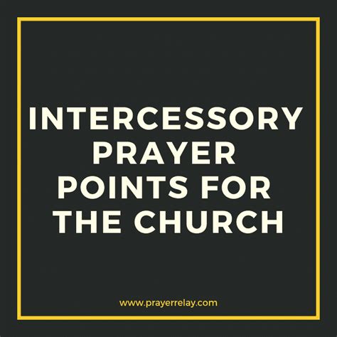 30 Powerful Intercessory Prayer Points For The Church The Prayer