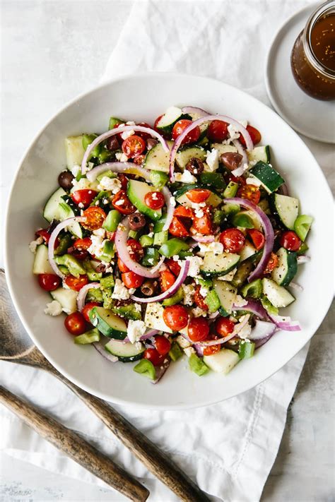 Greek Salad The Classic Recipe Downshiftology