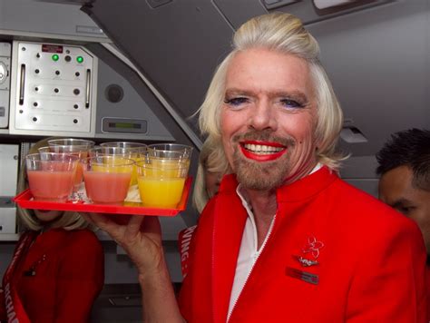 Gallery Richard Branson Transformed Into An Airasia Stewardess Metro Uk