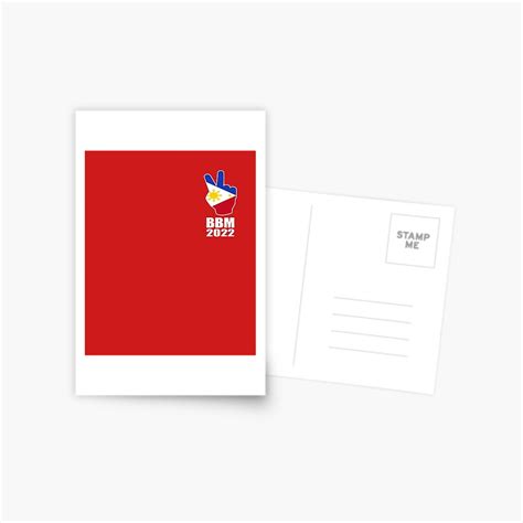 Bbm For President 2022 Bongbong Marcos Sara Postcard By Jaskei
