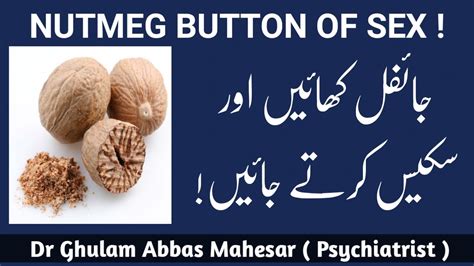 Nutmeg Button Of Sex How To Use Nutmeg For Sex Drive In Urdu Hindi Dr Ghulam Abbas Mahessar
