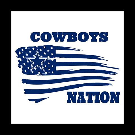 Dallas Cowboys Nation Svg Sport Svg Dallas Cowboys Flag D Inspire