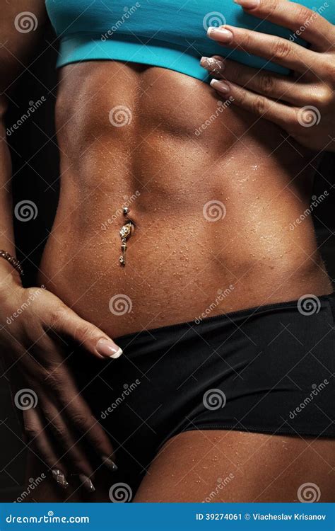 Woman Abdominal Muscles Stock Image Image Of Female