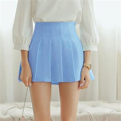 Elegant Half Pleated High Waist Mini Skirt