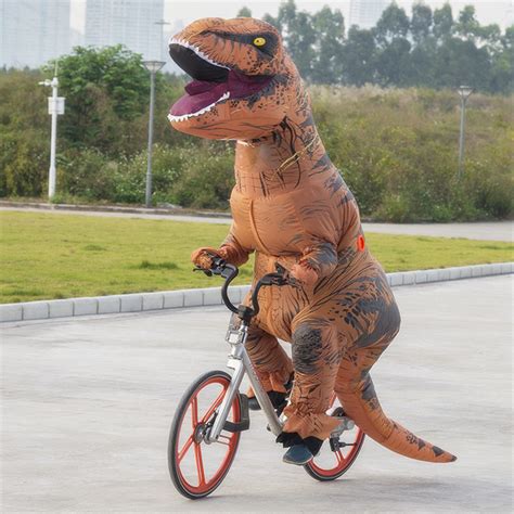 adult t rex dinosaur inflatable costume trex t rex jurassic world pink blowup men s fancy dress