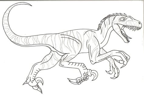 Jurassic World Velociraptor Coloring Pages Raptor Coloring Pages