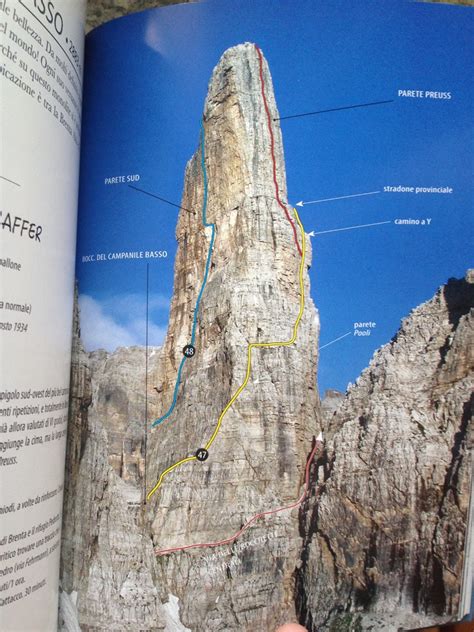 Climbing Big Walls 2 Campanile Basso Di Brenta M 2 883 Via Normale