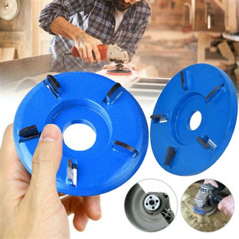 5 Tooth Wood Turbo Carving Disc Milling Cutter Tool For 22mm Angle