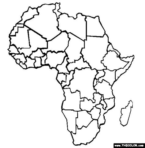 100 Free Continents Coloring Pages Color This Picture Of Africa And