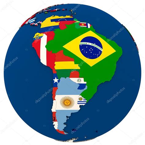 Mapa Político De Sudamérica 2023
