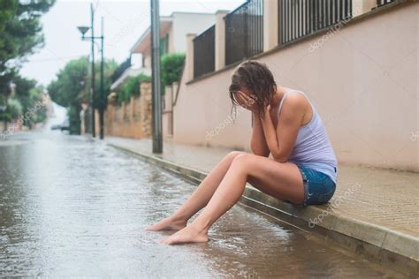 Girl Crying In The Rain