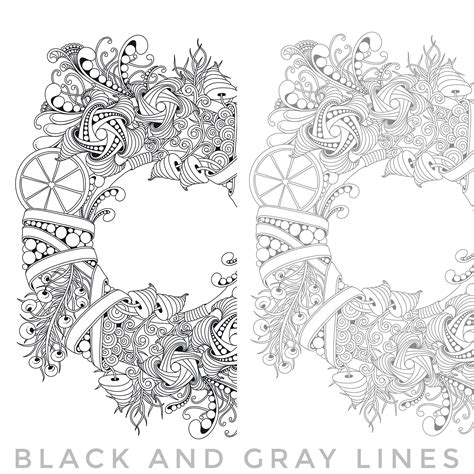 Coloring Page 3 Printable Digital Adult Coloring Page Etsy