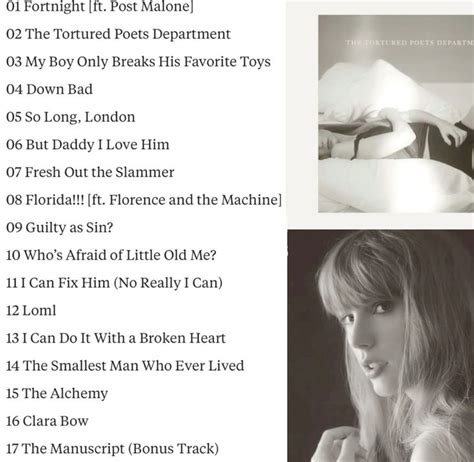 The Tortured Poets Department Tracklist Out Now 🤍 In 2024 Taylor Swift Images Taylor Swift