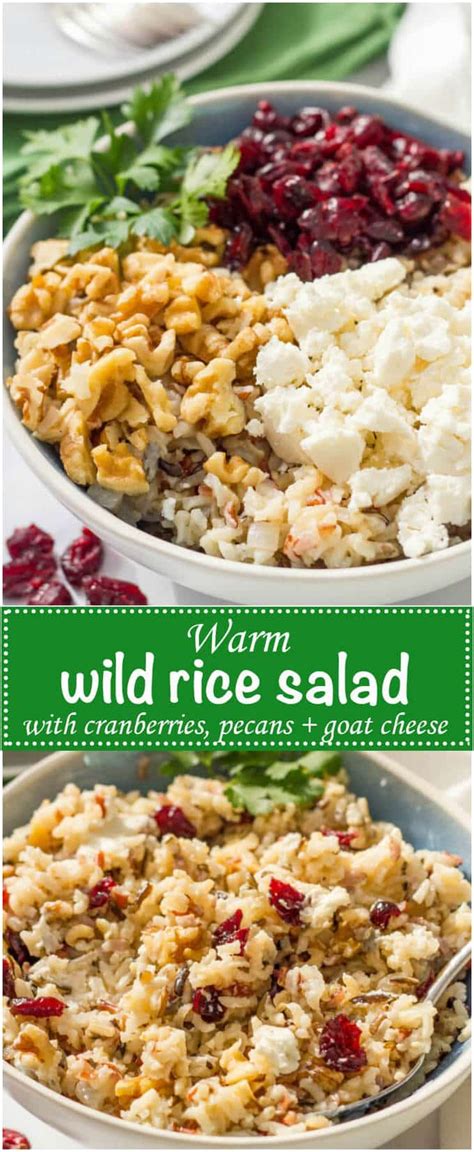 Warm Wild Rice Pilaf With Cranberries Pecans And Goat Cheese Recipe