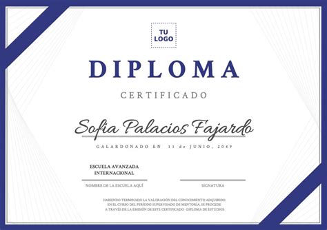 Diplomas Para Imprimir Y Editar Plantillas Para Diplomas