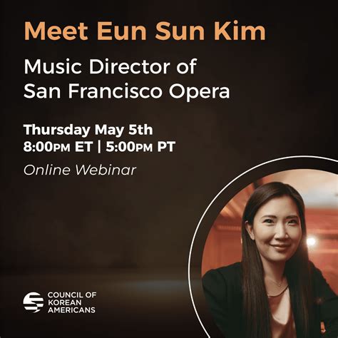 Meet Eun Sun Kim The Newly Appointed Music Director Of San Francisco