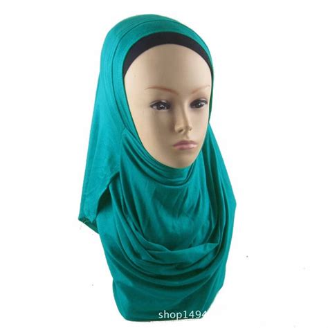 High Quality Modal Cotton Muslim Hijab Shawl Double Loop Instant Jersey