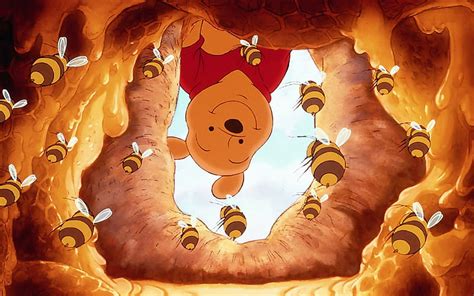 1080p Free Download Winnie The Pooh Honey Disney Walt Disney Pooh Bear Hunny Bee Hd