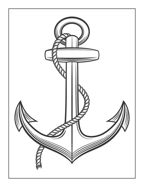 Anchor Coloring Pages Printable Sketch Coloring Page