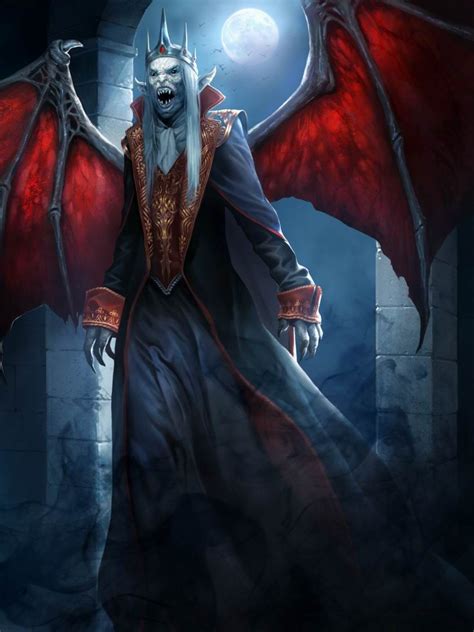 Vampire Lord Regular By Kai Zhou Illustration D CGSociety Fantasy Concept Art Fantasy