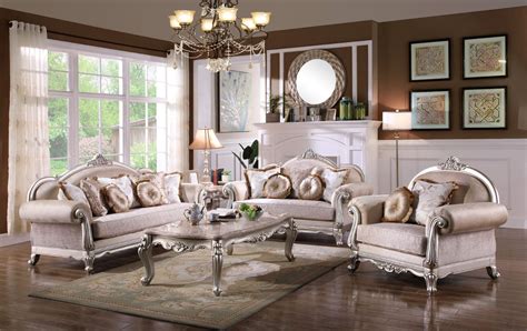 Luxurious Traditional Living Room Furniture Sofa Set